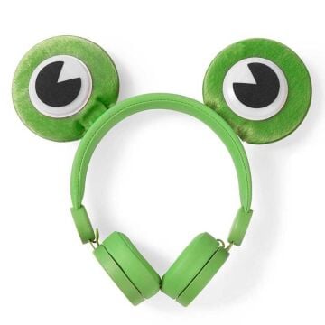 Freddy Frog Animaticks Yeşil Çıkarılabilir Aksesuarlı Kulak Üstü Çocuk Kulaklığı