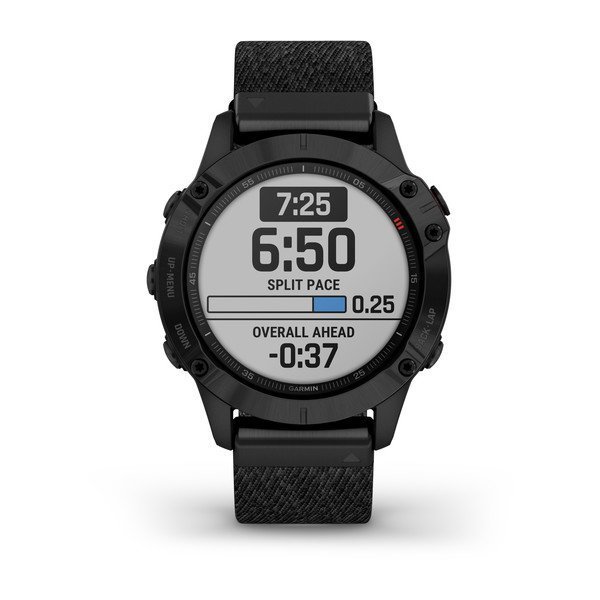 Garmin Fenix 6 Pro Sapphire Siyah Naylon Kayış