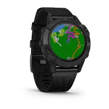 Garmin Fenix 6 Pro Sapphire Siyah Naylon Kayış