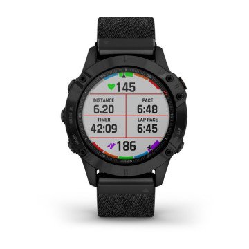 Garmin Fenix 6 Pro Sapphire Siyah Naylon Kayış