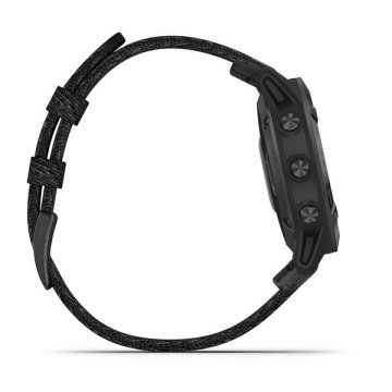 Garmin Fenix 6 Pro Sapphire Siyah Naylon Kayış
