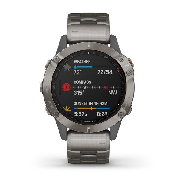 Garmin fenix 6 Titanyum Pro Sapphire Titanyum Kayış