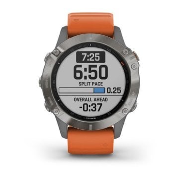 Garmin Fenix 6 Titanyum Pro Sapphire Turuncu Kayış